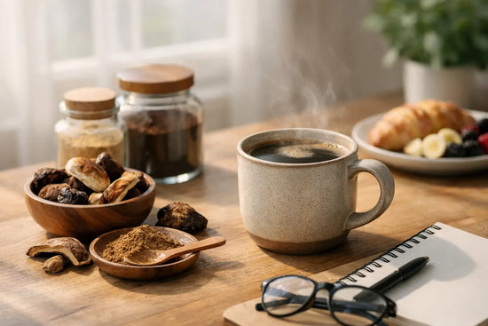 A Mushroom Coffee Morning Routine Example